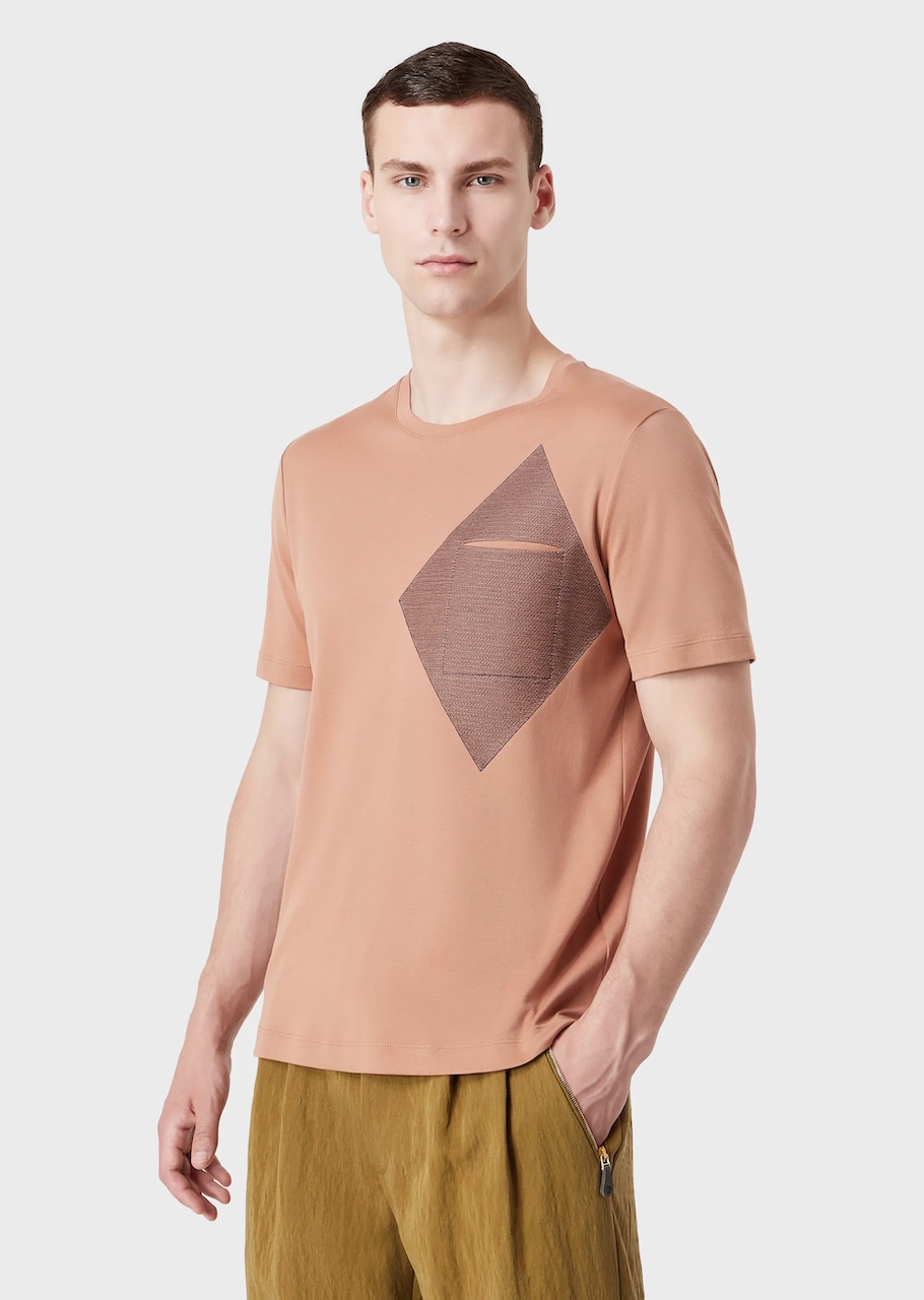 Cotton, silk and cashmere jersey T-shirt 02